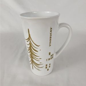Starbucks gold christmas holidays.